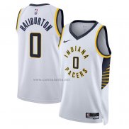 Camiseta Indiana Pacers Tyrese Haliburton #0 Icon 2022-23 Blanco