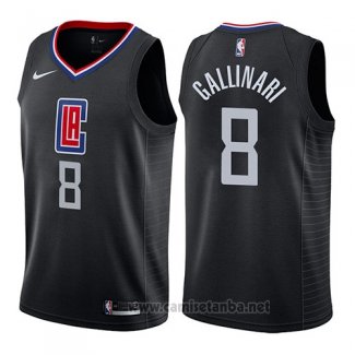 Camiseta Los Angeles Clippers Danilo Gallinari #8 Statement 2019 Negro