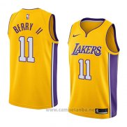 Camiseta Los Angeles Lakers Joel Berry II #11 Icon 2018 Amarillo