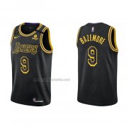 Camiseta Los Angeles Lakers Kent Bazemore #9 Mamba 2021-22 Negro
