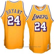 Camiseta Los Angeles Lakers Kobe Bryant #24 Retro Amarillo3