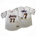 Camiseta Manga Corta Los Angeles Lakers Luka Doncic NO 77 Blanco