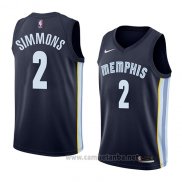 Camiseta Memphis Grizzlies Kobi Simmons #2 Icon 2018 Azul