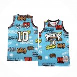 Camiseta Memphis Grizzlies Mike Bibby #10 Mitchell & Ness 1998-99 Azul
