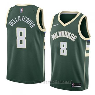 Camiseta Milwaukee Bucks Matthew Dellavedova #8 Icon 2018 Verde