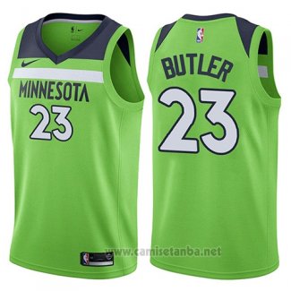 Camiseta Minnesota Timberwolves Jimmy Butler #23 Statement 2017-18 Verde