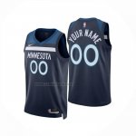 Camiseta Minnesota Timberwolves Personalizada Icon 2024-25 Azul