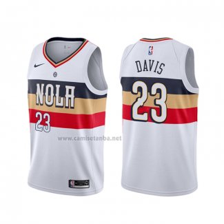 Camiseta New Orleans Pelicans Anthony Davis #23 Earned Blanco