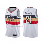 Camiseta New Orleans Pelicans Darius Miller #21 Earned Blanco