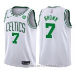 Camiseta Nino Boston Celtics Jaylen Brown #7 Association 2017-18 Blanco