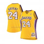 Camiseta Nino Los Angeles Lakers Kobe Bryant NO 24 Mitchell & Ness 2008-09 Amarillo