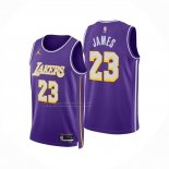 Camiseta Nino Los Angeles Lakers LeBron James NO 23 Statement 2025-26 Violeta