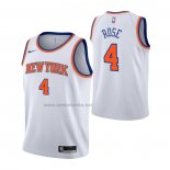 Camiseta Nino New York Knicks Derrick Rose #4 Association Blanco