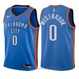 Camiseta Nino Oklahoma City Thunder Russell Westbrook #0 Icon 2017-18 Azul