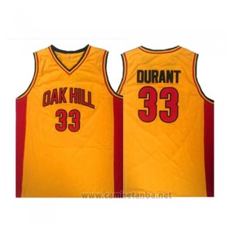 Camiseta Oak Hill Kevin Durant #33 Amarillo