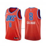 Camiseta Oklahoma City Thunder Danilo Gallinari #8 Statement Naranja