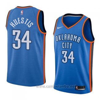 Camiseta Oklahoma City Thunder Josh Huestis #34 Icon 2018 Azul