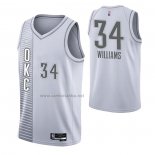 Camiseta Oklahoma City Thunder Kenrich Williams #34 Ciudad 2021-22 Blanco