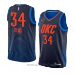 Camiseta Oklahoma City Thunder Tyler Davis #34 Statement 2018 Azul