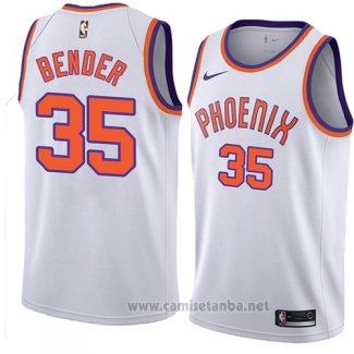 Camiseta Phoenix Suns Dragan Bender #35 Hardwood Classic 2018 Blanco