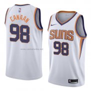 Camiseta Phoenix Suns Isaiah Canaan #98 Association 2017-18 Blanco