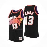 Camiseta Phoenix Suns Steve Nash NO 13 Mitchell & Ness 1996-97 Negro