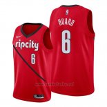 Camiseta Portland Trail Blazers Jaylen Hoard #6 Earned Rojo