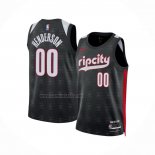 Camiseta Portland Trail Blazers Jordan Henderson #00 Ciudad 2024-25 Negro