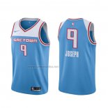 Camiseta Sacramento Kings Cory Joseph #9 Ciudad 2019-20 Azul