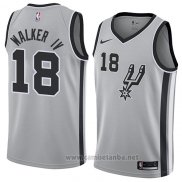 Camiseta San Antonio Spurs Lonnie Walker IV #18 Statement 2018 Gris