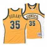 Camiseta Seattle SuperSonics Kevin Durant #35 Mitchell & Ness 2007-08 Amarillo