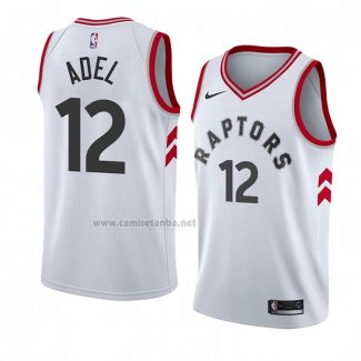 Camiseta Toronto Raptors Deng Adel #12 Association 2018 Blanco