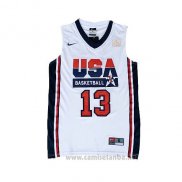 Camiseta USA 1992 Chris Paul #13 Blanco