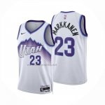 Camiseta Utah Jazz Lauri Markkanen NO 23 Association 2025-26 Blanco  Camiseta Utah Jazz Lauri Markkanen NO 23 Association 2025-26 Blanco