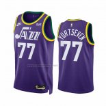 Camiseta Utah Jazz Omer Yurtseven #77 Classic 2023-24 Violeta