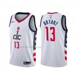 Camiseta Washington Wizards Thomas Bryant #13 Ciudad 2019-20 Blanco