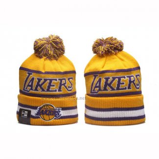 Gorro Beanie Los Angeles Lakers New Era Amarillo