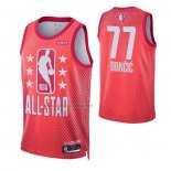 Camiseta All Star 2022 Dallas Mavericks Luka Doncic #77 Granate