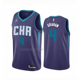 Camiseta Charlotte Hornets Devonte Graham #4 Statement Edition Violeta