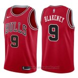 Camiseta Chicago Bulls Antonio Blakeney #9 Icon 2017-18 Rojo