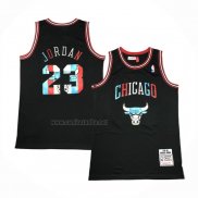 Camiseta Chicago Bulls Michael Jordan #23 Mitchell & Ness 1997-98 Negro2