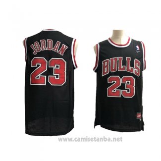 Camiseta Chicago Bulls Michael Jordan #23 Retro Negro2