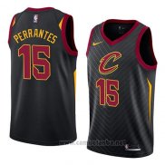 Camiseta Cleveland Cavaliers London Perrantes #15 Statement 2018 Negro