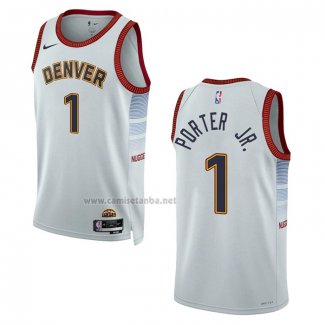 Camiseta Denver Nuggets Michael Porter JR. #1 Ciudad 2022-23 Blanco