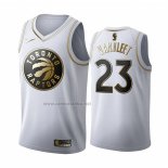Camiseta Golden Edition Toronto Raptors Fred Vanvleet #23 Blanco
