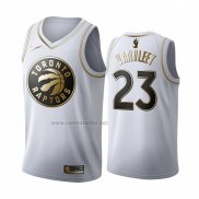 Camiseta Golden Edition Toronto Raptors Fred Vanvleet #23 Blanco