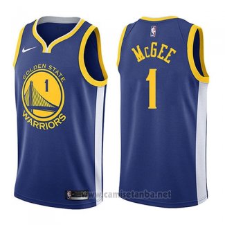 Camiseta Golden State Warriors Javale Mcgee #1 Icon 2017-18 Azul