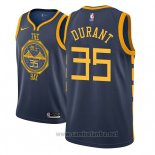 Camiseta Golden State Warriors Kevin Durant #35 Ciudad 2018-19 Azul