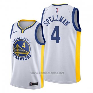 Camiseta Golden State Warriors Omari Spellman #4 Association Blanco