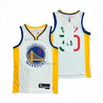 Camiseta Golden State Warriors Stephen Curry #30 2022 Slam Dunk Special Mexico Edition Blanco Camiseta Golden State Warriors Stephen Curry #30 2022 Slam Dunk Special Mexico Edition Blanco